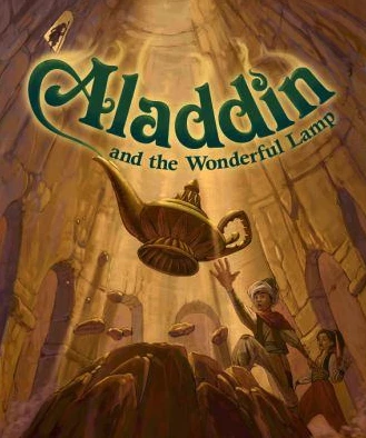 Poster for "Aladdin and the Wonderful Lamp."